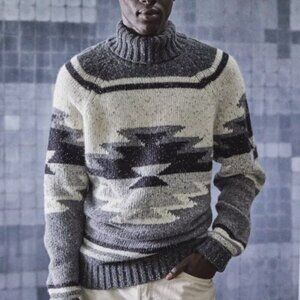 Todd Snyder Southwest Donegal Lambswool Turtleneck Large‎